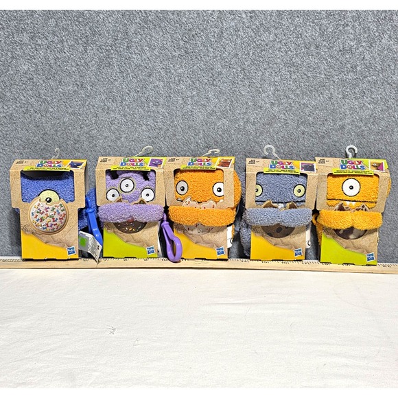 Hasbro Other - Hasbro UglyDolls Mini Plush Clip-On Keychains Lot of 5 2019 Age 4+